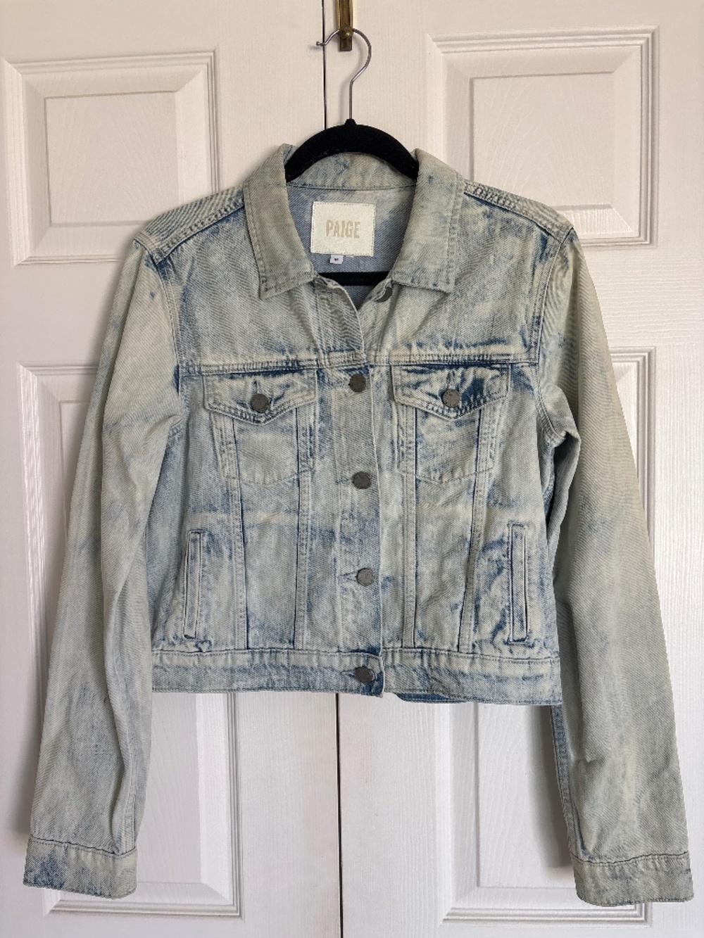 Stoned washed denim jacket